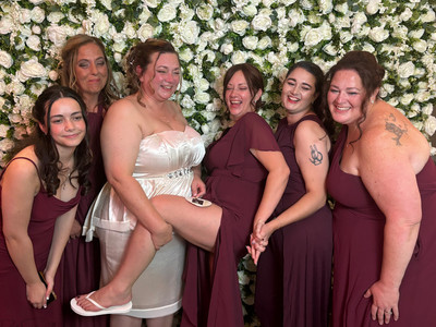 Wedding Floral backdrop open-air Photobooth